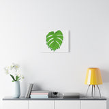 Melting Monstera Canvas Print – Botanical Wall Art