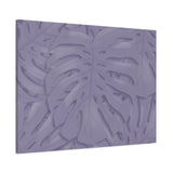 Violet Monstera Canvas Print – Botanical Wall Art