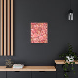 Graptosedum California Sunset Succulent Pattern Canvas Print – Botanical Wall Art