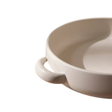 Stoneware Serving Plate With Handles 13.4"