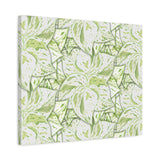 Snow Queen Pothos Pattern Canvas Print – Botanical Wall Art