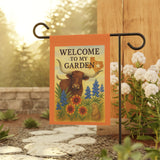 Welcome to My Garden - Where Wild Beauty Blooms, Rustic Texas Theme Garden Banner, Welcome Home Patio Decor