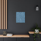 Cerulean Blue Monstera Canvas Print – Botanical Wall Art