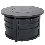 Darcy Aluminum Round Firepit Table