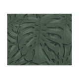 Deep Green Monstera Canvas Print – Botanical Wall Art