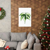Philodendron Cream Splash Botanical Print – Unframed Wall Art