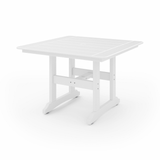 White 44" Savannah Square Dining Table on a white background