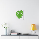 Melting Monstera Canvas Print – Botanical Wall Art