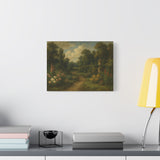Gainsborough Inspired Garden Landscape with Winding Path and Stone Urn