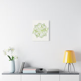 Snow Queen Pothos Canvas Print – Botanical Wall Art