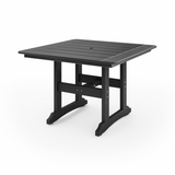 Black 44" Savannah Square Dining Table on a white background