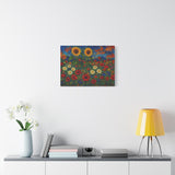 Flower Garden in the Style of Emil Nolde Vibrant Expressionist Art