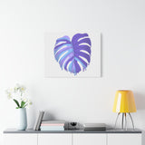 Purple Monstera Canvas Print – Botanical Wall Art