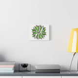 Syngonium Tricolor Pattern Canvas Print – Botanical Wall Art