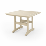 Beige 44" Savannah Square Dining Table on a white background