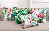 Fennco Styles Home Indoor Outdoor Décor Tropical Print Throw Pillow