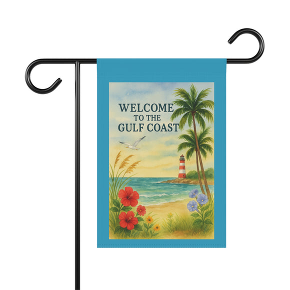 Welcome to the Gulf Coast – Where Sunshine Meets the Sea - Beach Decor, Patio Sign, Outdoor Decoration, Gulf Coast Theme