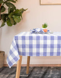 Fennco Styles Country Buffalo Check Soft Tablecloth - Classic Check Table Linen for Everyday Use, Family Gathering, Indoor Outdoor Parties and Special Occasion
