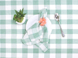 Fennco Styles Country Buffalo Check Soft Tablecloth - Classic Check Table Linen for Everyday Use, Family Gathering, Indoor Outdoor Parties and Special Occasion