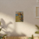 Seaside Wildflower Gathering, Impressionist Style Wall Art