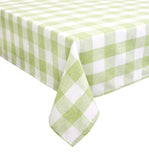 Fennco Styles Country Buffalo Check Soft Tablecloth - Classic Check Table Linen for Everyday Use, Family Gathering, Indoor Outdoor Parties and Special Occasion