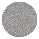 Fennco Styles Woven Design Placemats 15 Inches Round, Set of 4 – Modern Traycloth Table Mats for Home, Dining Room Décor, Banquets, Indoor & Outdoor and Special Events