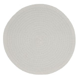 Fennco Styles Modern Everyday Textured Placemats 15 Inches Round, Set of 4 – Black Woven Table Mats for Home, Dining Room Décor, Banquets, Indoor & Outdoor and Special Events