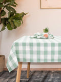 Fennco Styles Country Buffalo Check Soft Tablecloth - Classic Check Table Linen for Everyday Use, Family Gathering, Indoor Outdoor Parties and Special Occasion