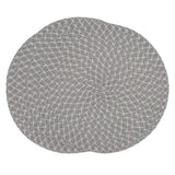 Fennco Styles Woven Design Placemats 15 Inches Round, Set of 4 – Modern Traycloth Table Mats for Home, Dining Room Décor, Banquets, Indoor & Outdoor and Special Events