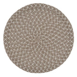 Fennco Styles Woven Design Placemats 15 Inches Round, Set of 4 – Modern Traycloth Table Mats for Home, Dining Room Décor, Banquets, Indoor & Outdoor and Special Events