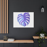Purple Monstera Canvas Print – Botanical Wall Art