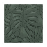 Deep Green Monstera Canvas Print – Botanical Wall Art