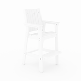 White Callaway Chair Bar High on a white background