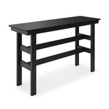 Black 24x72 Rally Table Bar High on a white background