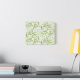 Snow Queen Pothos Pattern Canvas Print – Botanical Wall Art