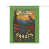 Appalachian Garden Welcome Banner – “Wildflowers & Bluebirds” - Floral Outdoor Decor, Gardening Gift, Home & Patio Decor