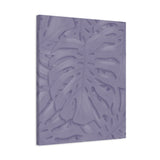 Violet Monstera Canvas Print – Botanical Wall Art