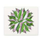 Syngonium Tricolor Pattern Canvas Print – Botanical Wall Art