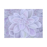 Graptopetalum Murasaki Succulent Pattern Canvas Print – Botanical Wall Art