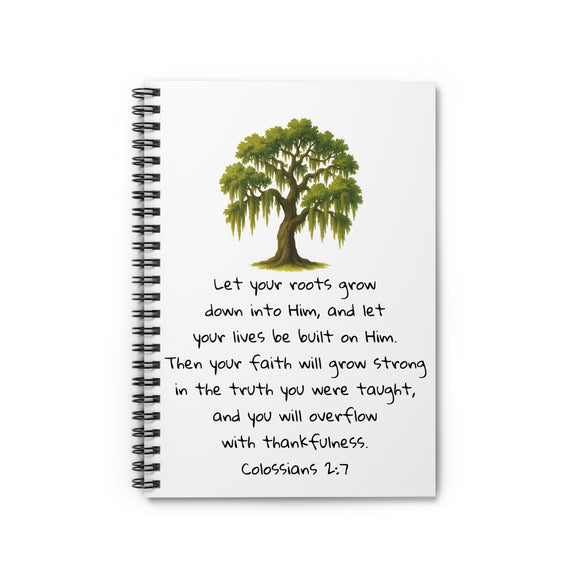 Rooted and Built Up: A Garden Journal Inspired by Colossians 2:7, Inspirational Spiral Gardening Notebook