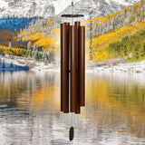Mountain Reflections Wind Chime with 'Spirit of Maroon Bells' text against a scenic mountain lake background