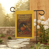 Thankful Harvest Garden Banner | Autumn Decor | Thanksgiving Yard Flag, Fall Garden Flag, Seasonal Outdoor Decor, Farmhouse Style