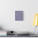 Violet Monstera Canvas Print – Botanical Wall Art