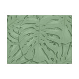 Sage Green Monstera Canvas Print – Botanical Wall Art