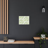 Snow Queen Pothos Pattern Canvas Print – Botanical Wall Art
