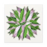 Syngonium Tricolor Pattern Canvas Print – Botanical Wall Art