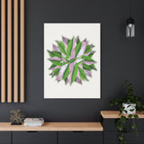 Syngonium Tricolor Pattern Canvas Print – Botanical Wall Art