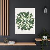 Calathea White Fusion Canvas Print – Botanical Wall Art
