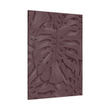 Merlot Monstera Canvas Print – Botanical Wall Art