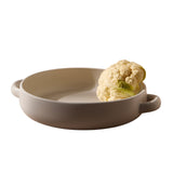 Stoneware Serving Plate With Handles 13.4"
